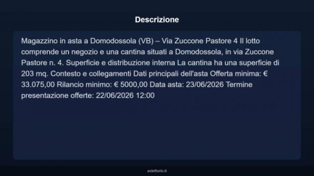 Immobile in asta di 203 m² in vendita a Domodossola - Foto 3