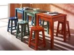 Arredi pub ristoranti pizzerie Tavoli 70 x 70 colorati nuovi prezzo di fabbrica