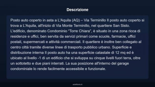Immobile in asta di 12 m² in vendita a L'Aquila - Foto 4