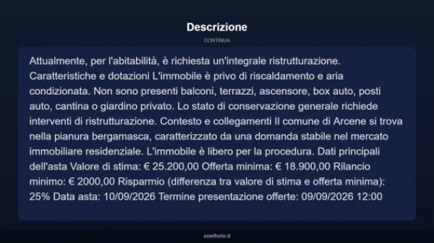 Immobile in asta di 56 m² in vendita a Arcene - Foto 6