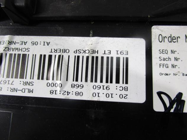 51717167188 SPOILER POSTERIORE BMW SERIE 3 318D E91 SW 2.0 D 105KW 6M 5P (2010) RICAMBIO USATO LEGGERMENTE GRAFFIATO (VEDI FOTO) 7167174 - Foto 6