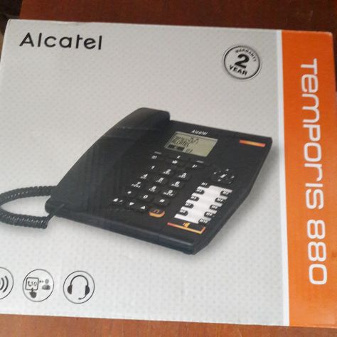 Telefono temporis Alcatel nero NUOVO