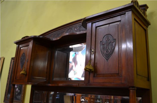 Credenza doppio corpo del XX secolo stile Liberty - Foto 2