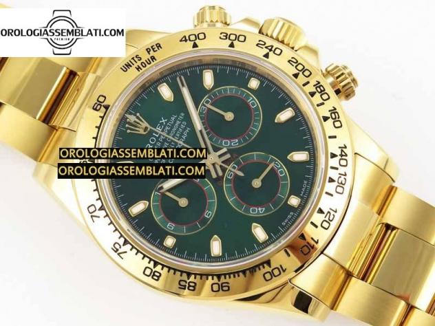 Rolex Replica DAYTONA 116508 1:1 BEST EDITION QUADRANTE VERDE SUL BRACCIALE YG SA4130 - Foto 10