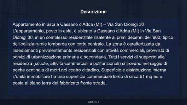 Immobile in asta di 61 m² in vendita a Cassano d'Adda - Foto 14