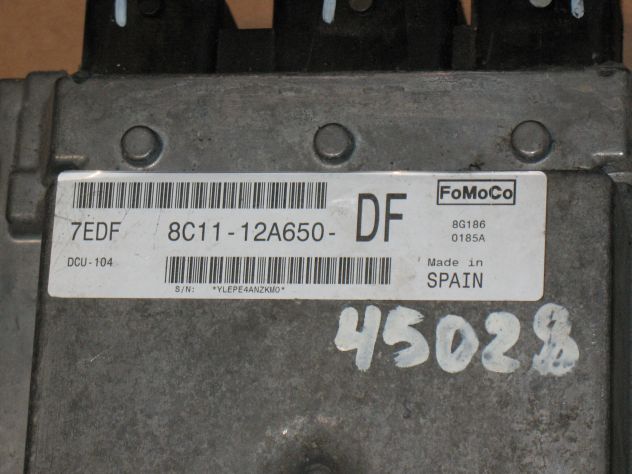7EDF 8C1112A650DF ECU CENTRALINA FORD TRANSIT 2.4 DCU-104 DCU104 8C11-12A650-DF - Foto 2