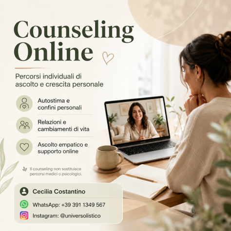 Counseling Online – Percorsi di ascolto e crescita personale
