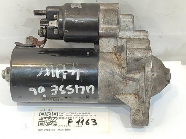 MOTORINO D' AVVIAMENTO FIAT Ulysse 3° Serie 4HW diesel 2179 (0208) - Foto 2