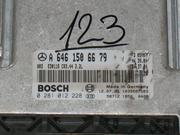 0281012228 ECU MERCEDES C2.2 L CR3.44 EDC16C2-7.44 A6461506679 EDC16C2-7 - Foto 2