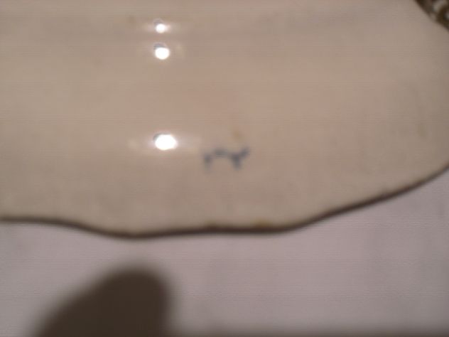 LUXENBOURGH PIATTO FINE PORCELLANA META' OTTOCENTO BUONE CONDIZIONI. - Foto 3