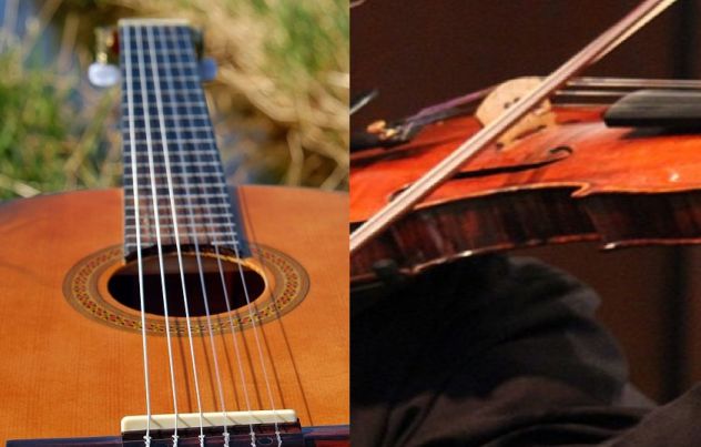 Duo chitarrista e violinista per matrimoni, eventi, funerali, ecc.