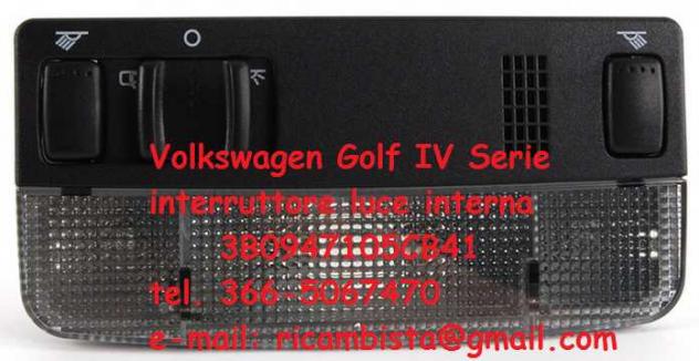 Volkswagen Golf IV Serie interruttore luce interna 3B0947105CB41