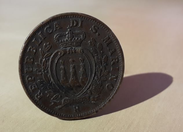 Repubblica di San Marino, 10 CENTESIMI 1935. - Foto 6
