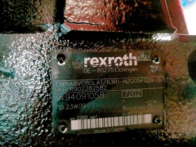 Pompa Rexroth A8VO80LA1/63R1-NZG05F02X-S - Foto 4