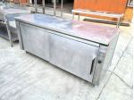 tavolo inox armadiato e riscaldato usato