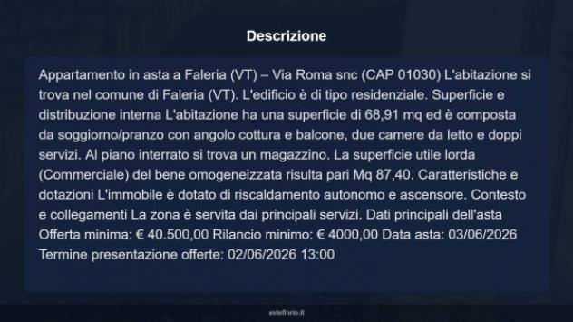 Immobile in asta di 68 m² in vendita a Faleria - Foto 18