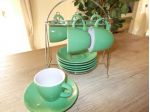 Set 6 tazzine con supporto