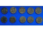 ALFA 114 - FRANCIA 50 CENTIMES 10 MONETE VEDI DESCRIZIONE
