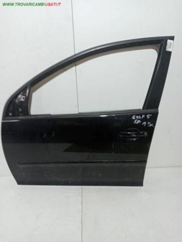 PORTA ANT. SX COMPLETA NERO MET CON AL / SE 999-U1310547 Carrozzeria Lamierati esterni Porte Porta ant. sx. VOLKSWAGEN - GOLF 5 - 2003 2008