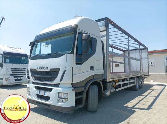 RIF.1103 IVECO STRALIS 260 S 500 – 2012 – CASSONE CENTINATO ALZA/ABBASSA COPRI/S - Foto 3