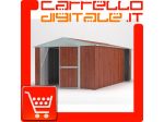 Box prefabbricato, casetta da giardino in lamiera zincata. Capanno deposito &hellip;