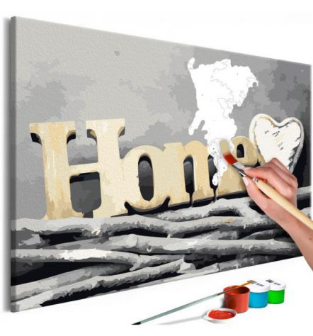 Quadro Fai Da Te 60x40 Cm. Home N.7 Arredalacasa Spedizione Gratis