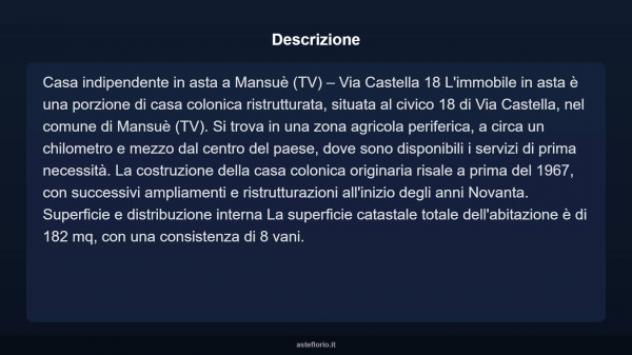 Immobile in asta di 182 m² con più di 5 locali in vendita a Mansuè - Foto 13