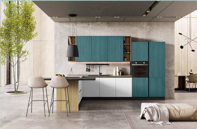CUCINA CON PENISOLA+PIANO SNACK CUCINE DA ESPOSIZIONE NUOVE COMPONIBILE - Foto 3