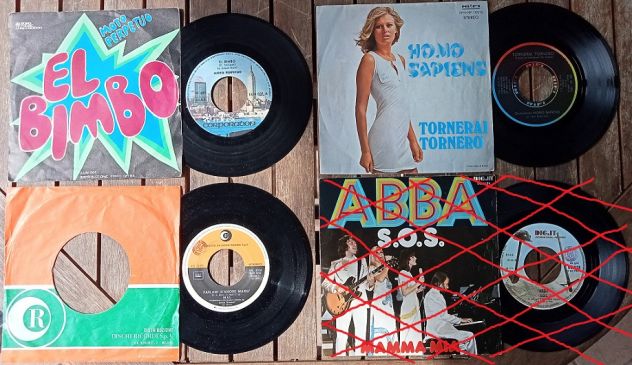 Dischi musica 45 giri in vinile (28 pz.) - Foto 5