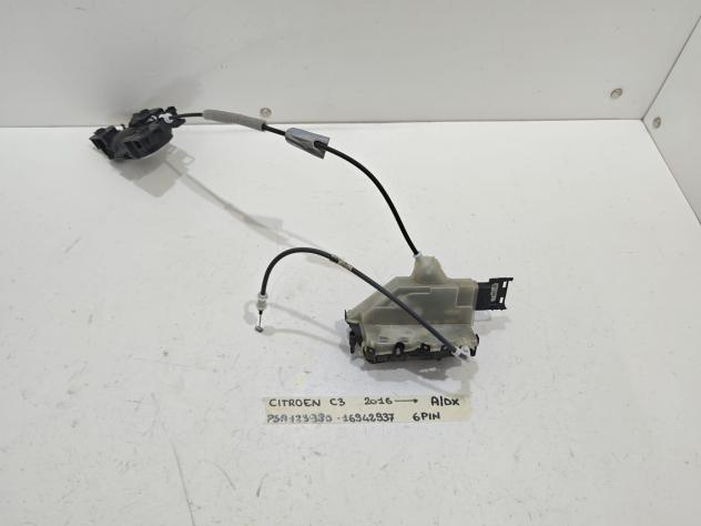 SERRATURA ANTERIORE DESTRA CITROEN C3 Serie 16942937 (16) - Foto 2