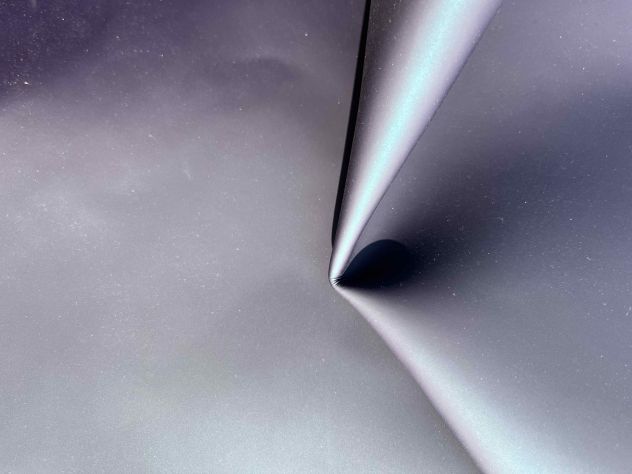 Pelle di vitello bleu oleografica effetto cangiante - Foto 3