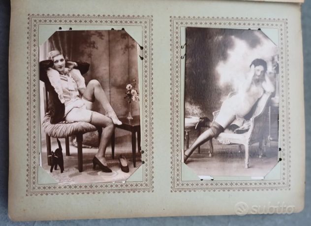 Album vintage 76 cartoline nudi d'epoca. - Foto 6