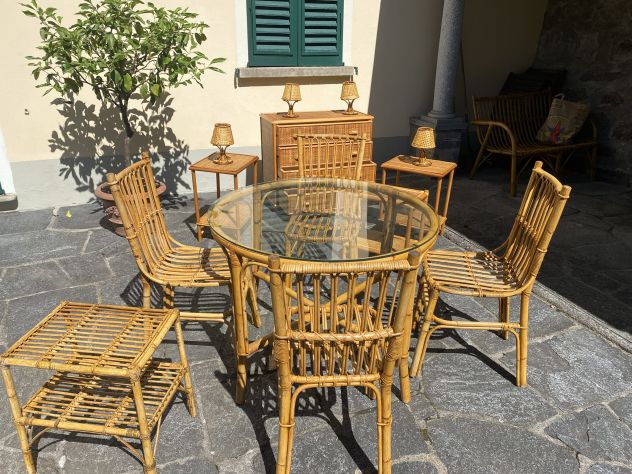 Tavolo Bamboo con sedie - Foto 6