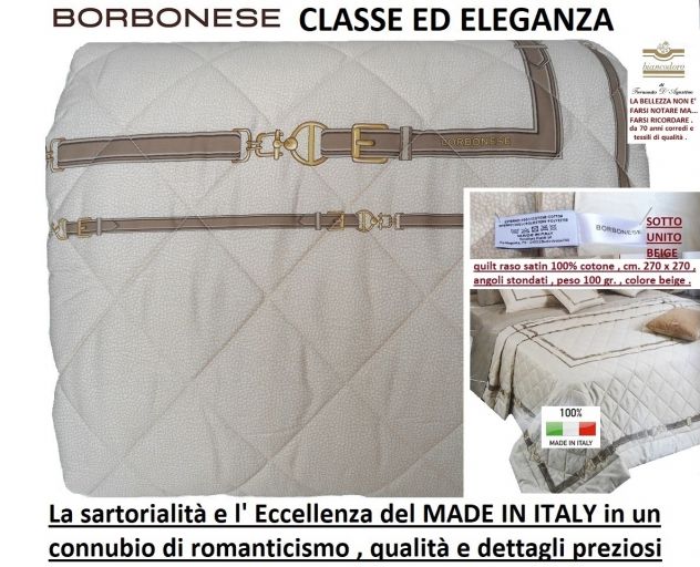 BORBONESE QUILT COPRILETTI TRAPUNTINE MATRIMONIALE 5 modelli - Foto 6