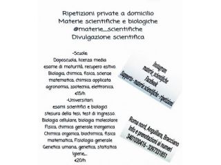aiuto per lezioni diMaterie scientifiche retribuzione oraria ?15