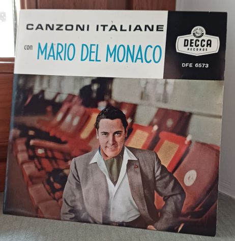 Mario del Monaco, CANZONI ITALIANA, DECCA LABEL DFE 573. - Foto 2