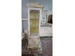 Vetrina barocca foglia oro avorio legno decorata con spedizione
