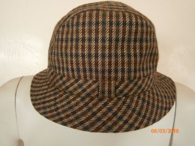 Cappello Doria pied de puole mai usato misto cachemire tg.57 - Foto 3