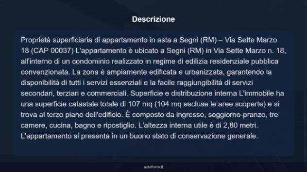Immobile in asta di 107 m² con più di 5 locali in vendita a Segni - Foto 17