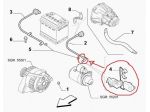 Connettore Motorino Avviamento 500 Abarth - Giulietta 46554401