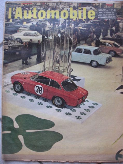 RIVISTA L'AUTOMOBILE NOVEMBRE 1966 FOTO ALFA ROMEO - Foto 5