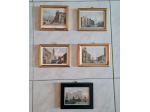 Serie piccole stampe d'epoca  Venezia vedute architettoniche