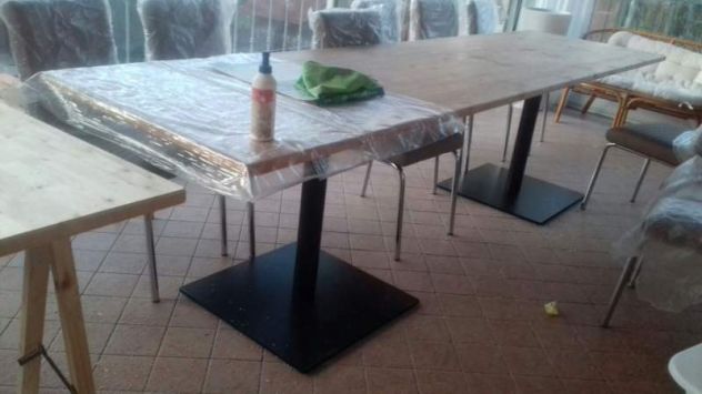 Basi metallo,basamenti centrali in ghisa, inox o alluminio per ristoranti - Foto 2