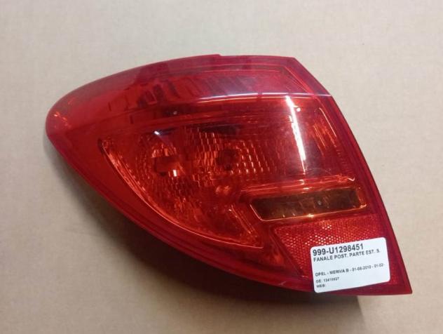 FANALE POST. EST. SX 999-U1298451 Parti elettriche  Fanaleria  Fanali  Fanale post. sx. OPEL - MERIVA B - 01-06-2010 - 01-02-2018