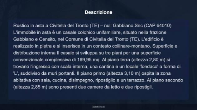 Immobile in asta di 169 m² in vendita a Civitella del Tronto - Foto 13