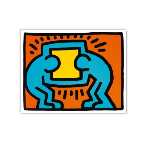 Quadro Pop Art dipinto a mano di Keith Haring. - Foto 2