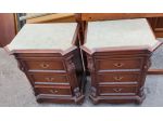 Comodini Classici in Legno Scuro – 25250
