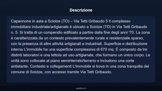 Immobile in asta di 670 m² in vendita a Sciolze - Foto 4