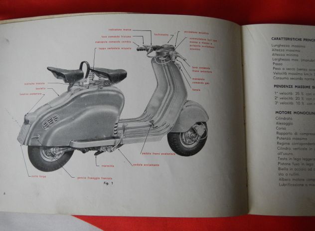 Manuale istruzioni stazioni di servizio Innocenti Lambretta 150 - 125 ld 1957 - Foto 3