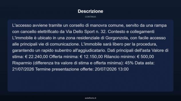 Immobile in asta di 27 m² in vendita a Gorgonzola - Foto 9